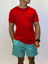 Load image into Gallery viewer, Mens Duck Camo Acqua Blue Beach Short