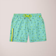 Charger l&#39;image dans la galerie, Short de plage bleu canard camouflage pour homme