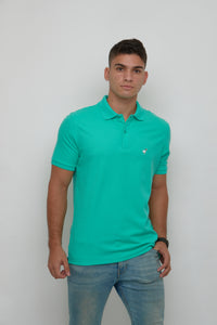 Polo para hombre - Verde Vizcaya