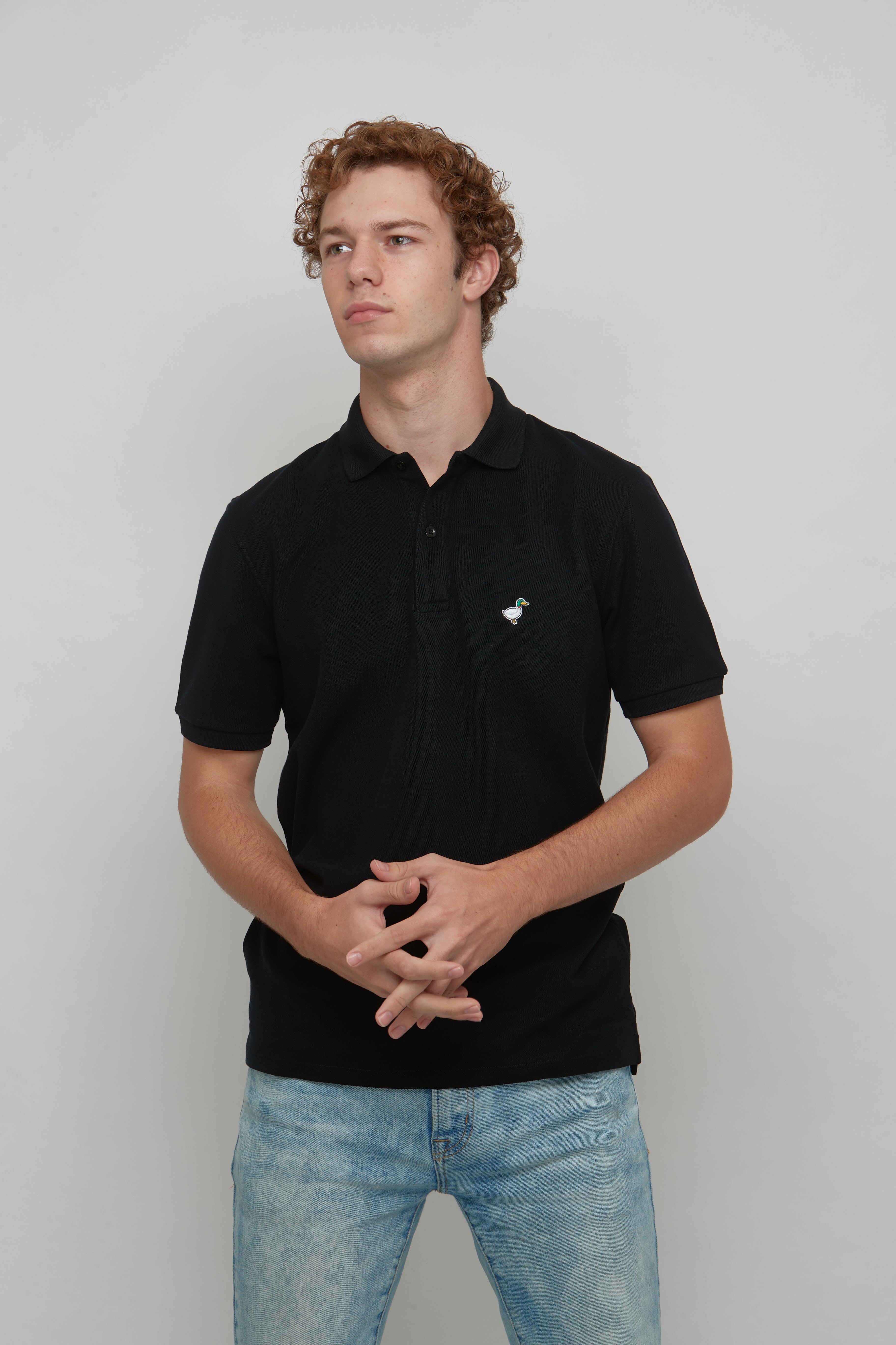 Mens Polo Shirt - Black – Goose Brand